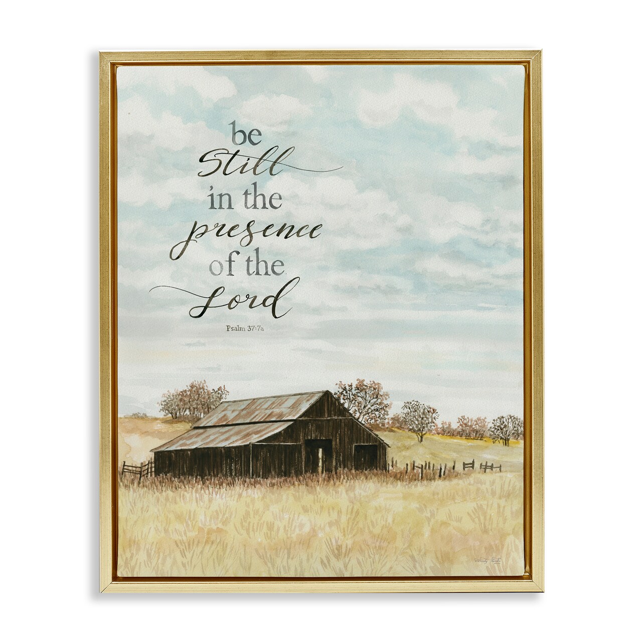 Stupell Industries Be Still Countryside Barn Floating Frame, design by Cindy Jacobs